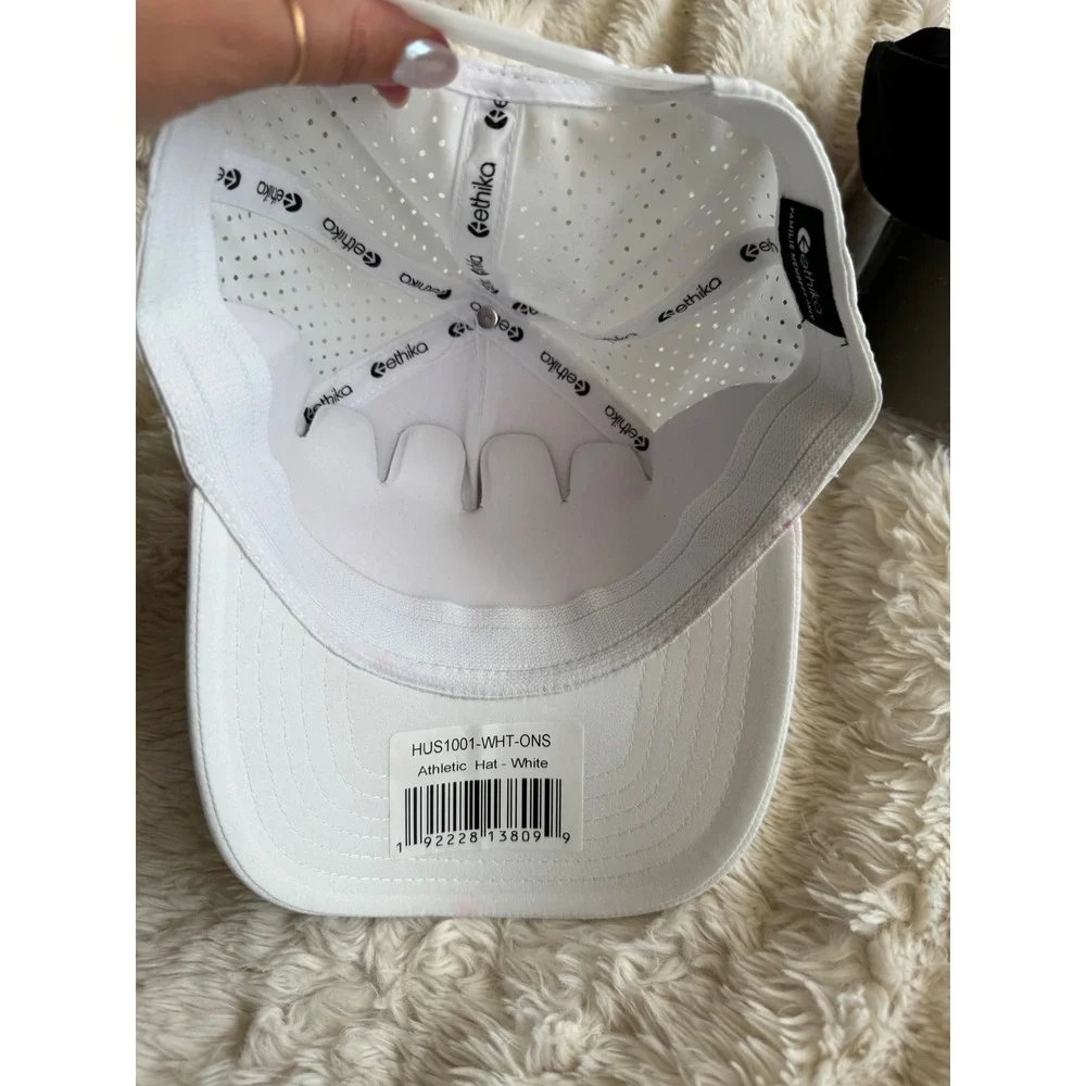 Ethika Women's White Athletic Snow Camo Adjustable Snapback Hat Size